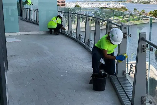Post-construction cleaning